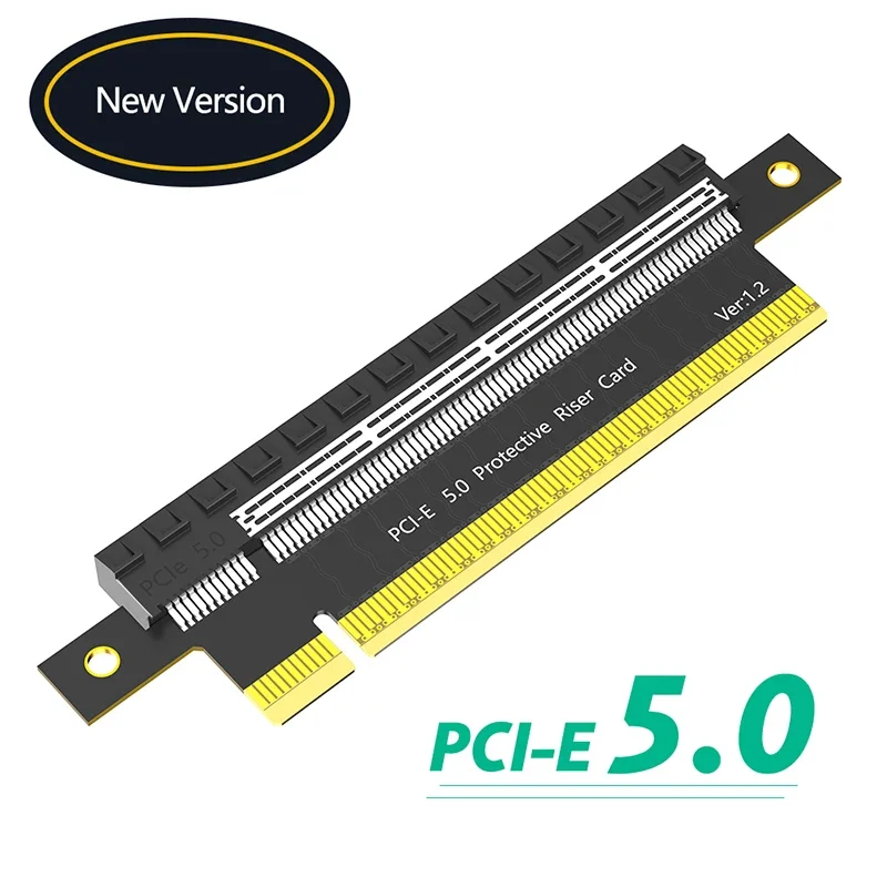 NEW PCIE 5.0 X16 Adapter PCI Express 5.0 16X Male to 16X Female Slot Protective Riser Card 180 Degree Extender for Graphics Card
NEW PCIE 5.0 X16 Adapter PCI Express 5.0 16X Male to 16X Female Slot Protective Riser Card 180 Degree Extender for Graphics Card
