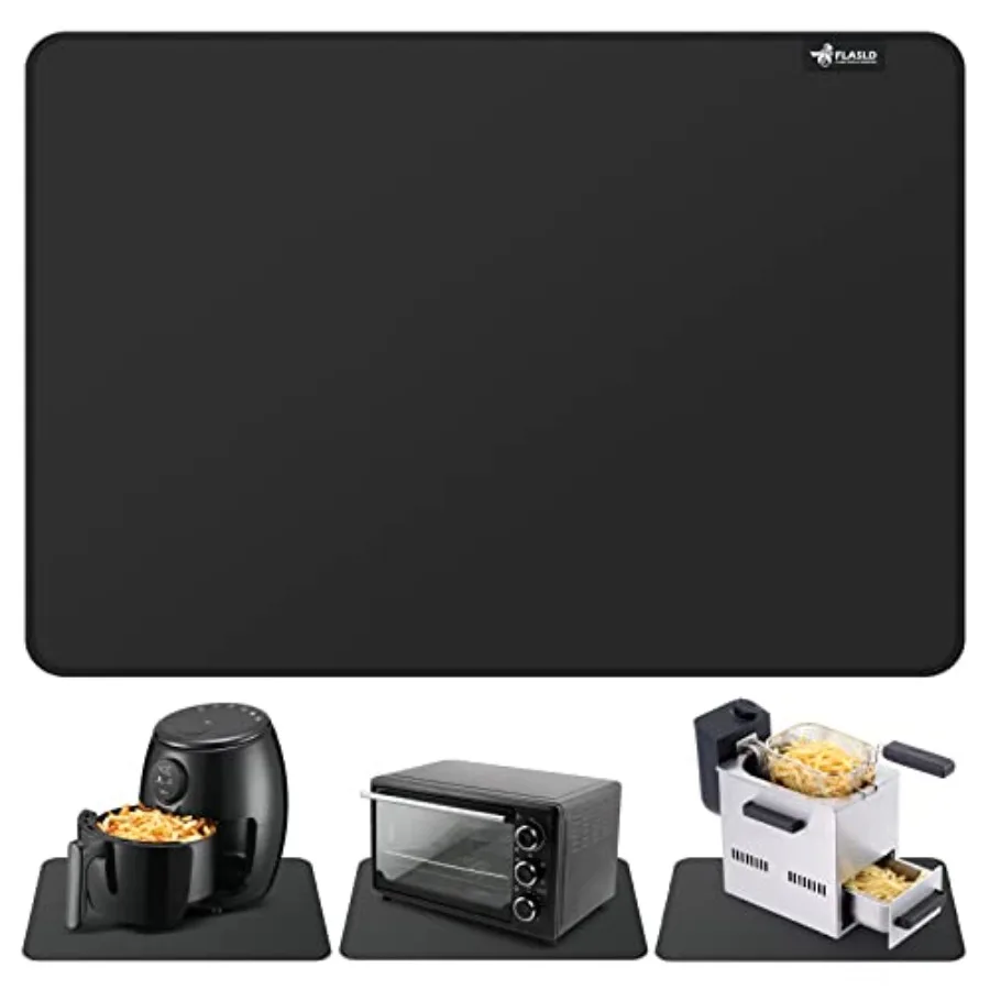 Heat Resistant Mat for Air Fryer Site on, Fireproof Silicone Mats for Kitchen Counter, Countertop Protector, No-slip and Waterp
Heat Resistant Mat for Air Fryer Site on, Fireproof Silicone Mats for Kitchen Counter, Countertop Protector, No-slip and Waterp