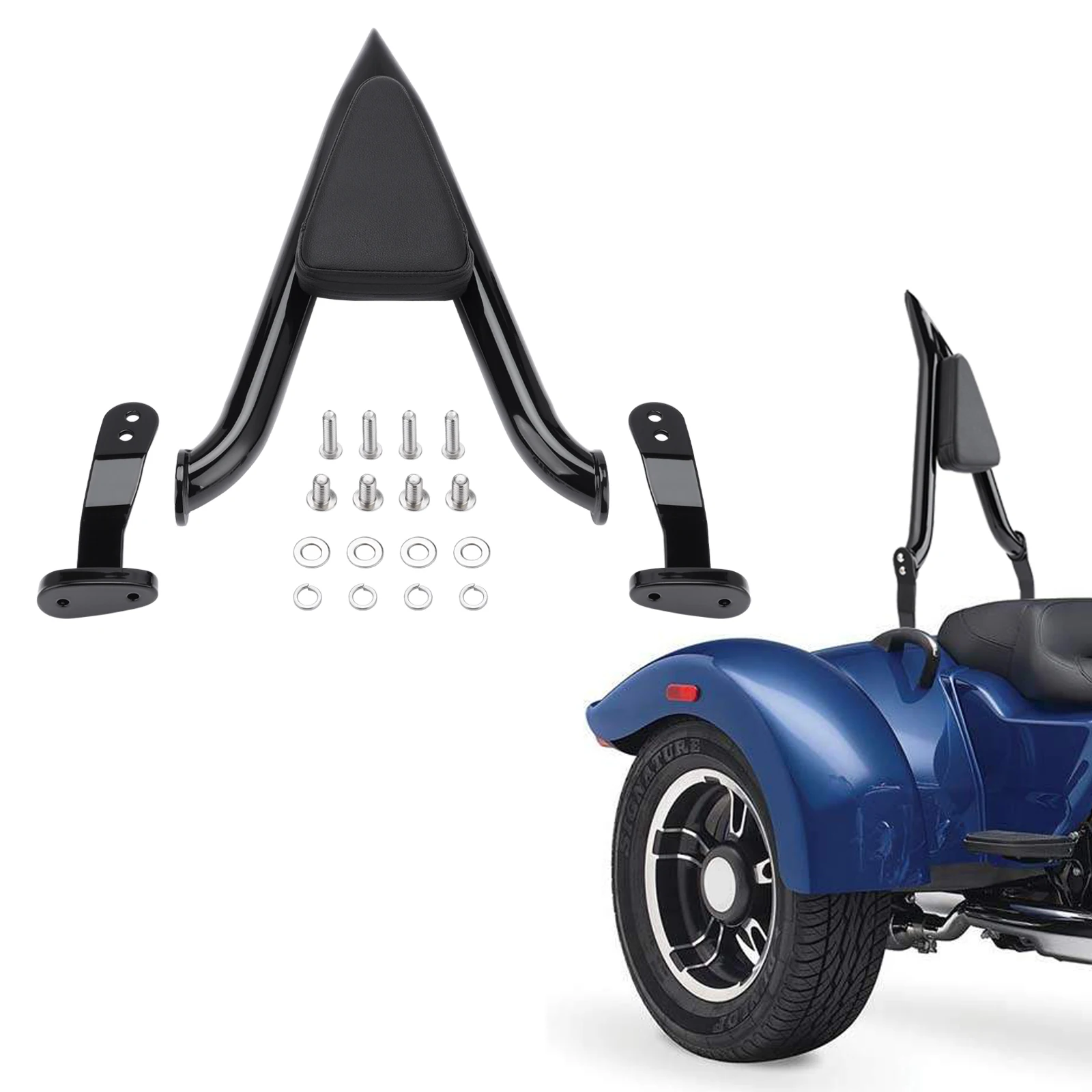 Motorcycle Gloss Black Rear Passenger Backrest Sissy Bar for Harley FLRT FreeWheeler 2015-2024 Road Glide 3 FLTRT 2023 2024
Motorcycle Gloss Black Rear Passenger Backrest Sissy Bar for Harley FLRT FreeWheeler 2015-2024 Road Glide 3 FLTRT 2023 2024