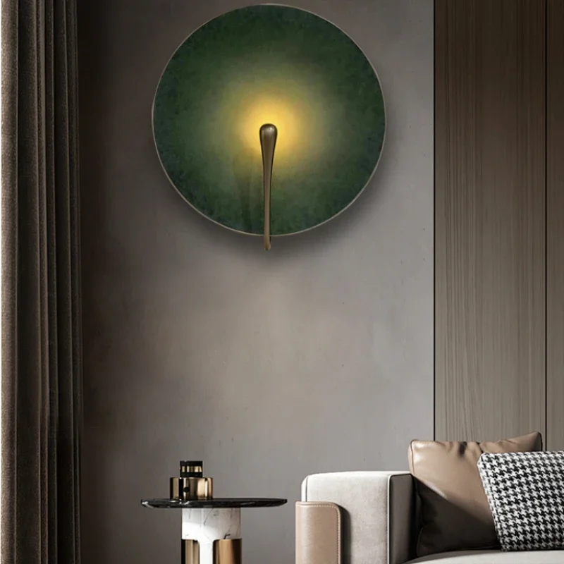 Italian designer minimalist style round distressed art living room sofa study entrance bedroom bedside wall lamp
Italian designer minimalist style round distressed art living room sofa study entrance bedroom bedside wall lamp