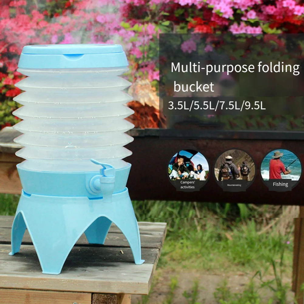 Outdoor Telescopic Water Bucket 3.5/5.5/7.5/9.5L Food-Grade Silicone Multi Functional PortableCollapsible Water Storage Tank
Outdoor Telescopic Water Bucket 3.5/5.5/7.5/9.5L Food-Grade Silicone Multi Functional PortableCollapsible Water Storage Tank