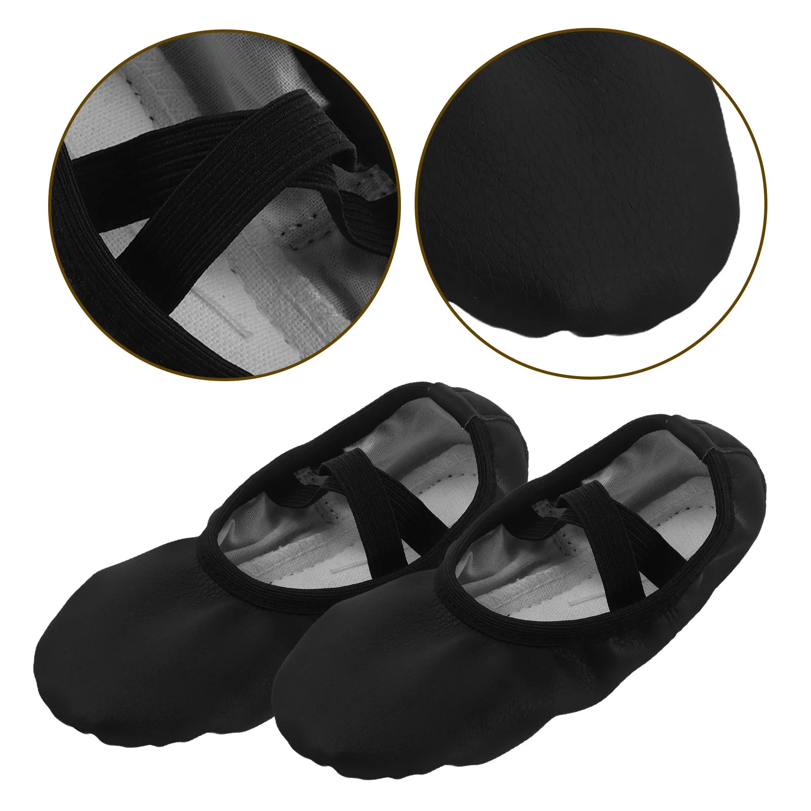 1Pair Ballet Shoes PU Dance Flats Girls Ballet Slippers No-Tie Soft Sole for Women Yoga Dance Practice Performance Size 23
1Pair Ballet Shoes PU Dance Flats Girls Ballet Slippers No-Tie Soft Sole for Women Yoga Dance Practice Performance Size 23