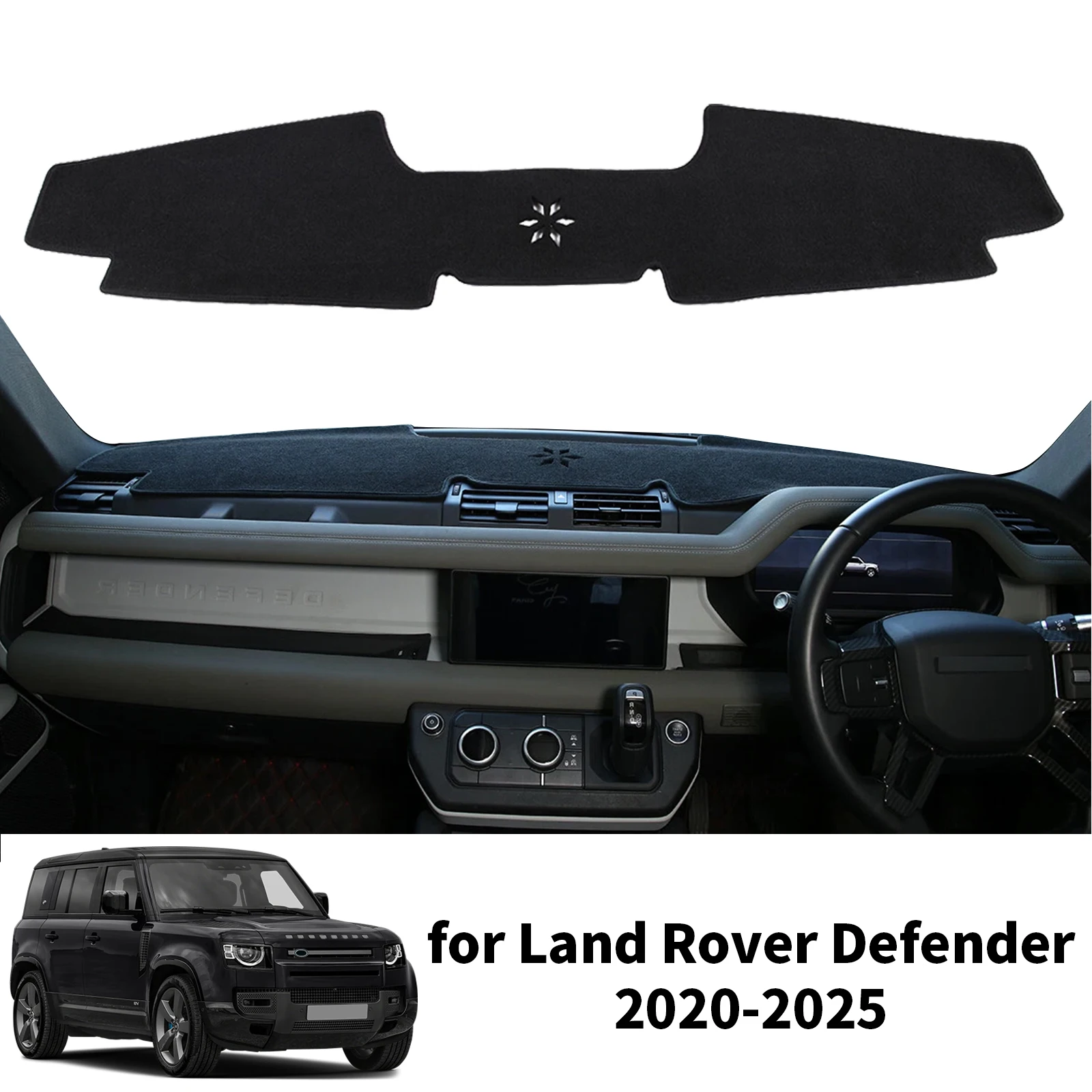 Dashmat Dashboard Cover Pad for Land Rover Defender 2020 2021 2022 2023 2024 2025 Without HUD DashMat Sunshade Protective Carpet
Dashmat Dashboard Cover Pad for Land Rover Defender 2020 2021 2022 2023 2024 2025 Without HUD DashMat Sunshade Protective Carpet