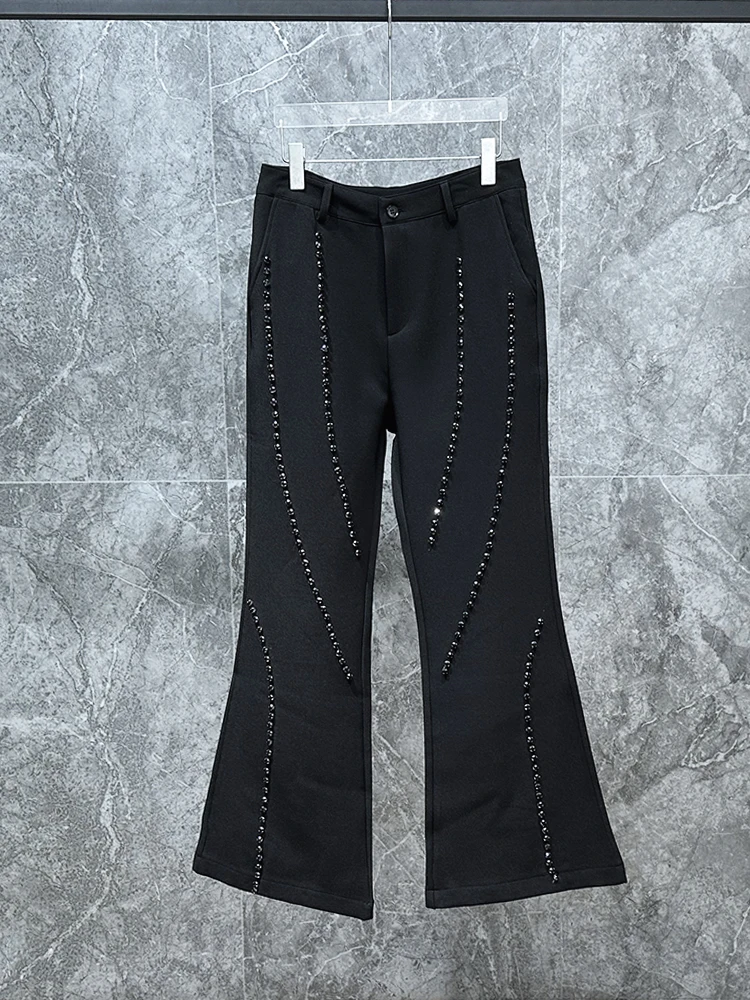 Мужские повседневные брюки в американском стиле с уникальным дизайном, расклешенные, свободного кроя, модные, осенние, трендовые, длинные брюки-клеш
Мужские повседневные брюки в американском стиле с уникальным дизайном, расклешенные, свободного кроя, модные, осенние, трендовые, длинные брюки-клеш