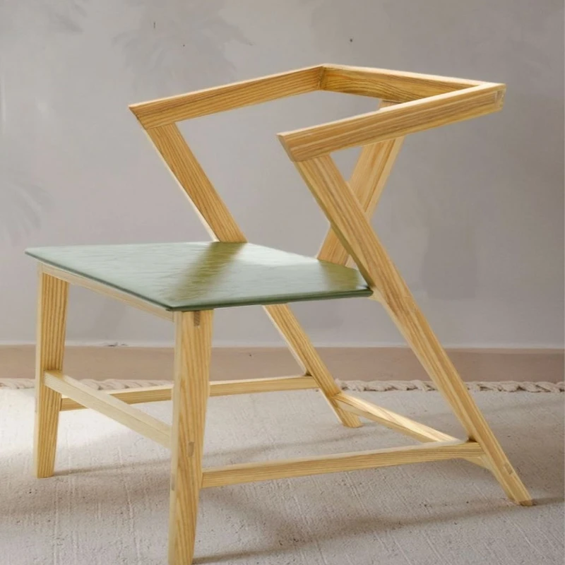 Geometric Solid Wood Chair Home Back Simple Book Desk Cafe Negotiate Leisure Chair Armrest Dining Nordic
Geometric Solid Wood Chair Home Back Simple Book Desk Cafe Negotiate Leisure Chair Armrest Dining Nordic