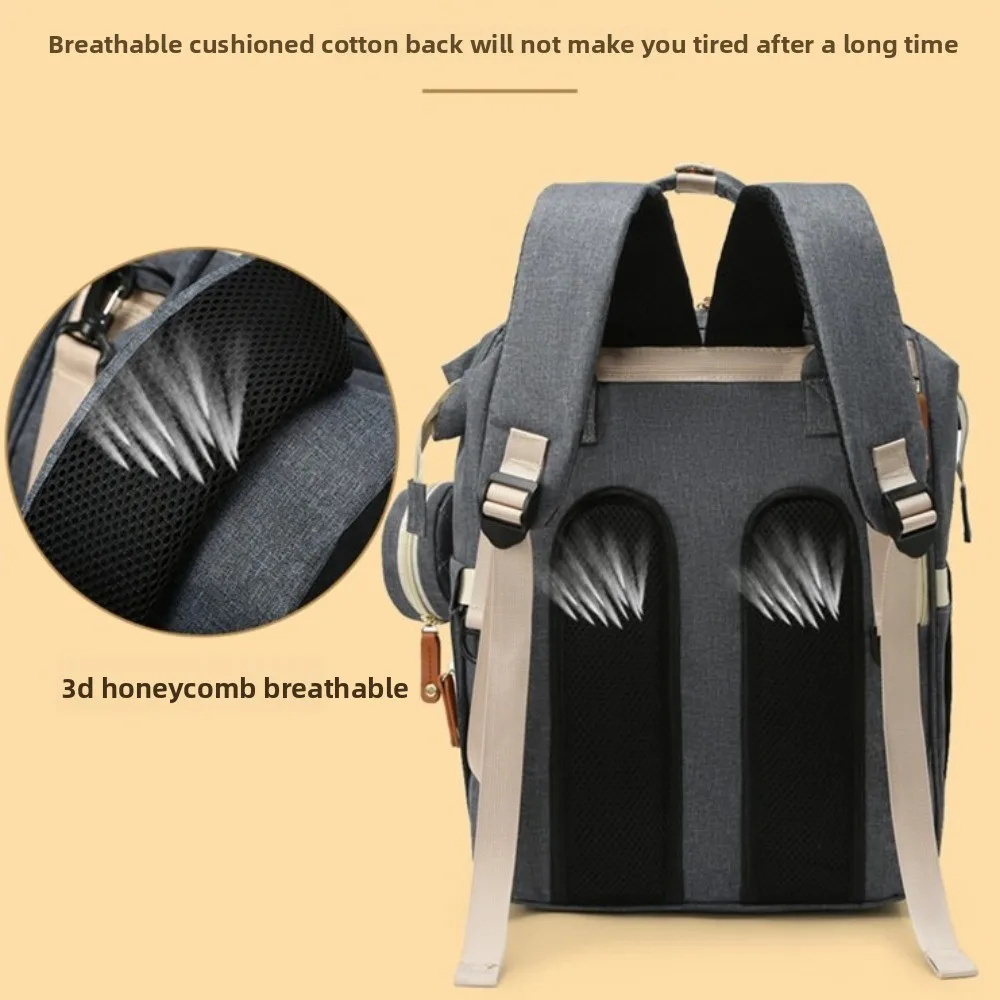 Oxford cloth Mommy Bag Multi-Functional Large Capacity Nappy Backpack Lightweight Dry-wet Separation Baby Diaper Backpack Female
Oxford cloth Mommy Bag Multi-Functional Large Capacity Nappy Backpack Lightweight Dry-wet Separation Baby Diaper Backpack Female