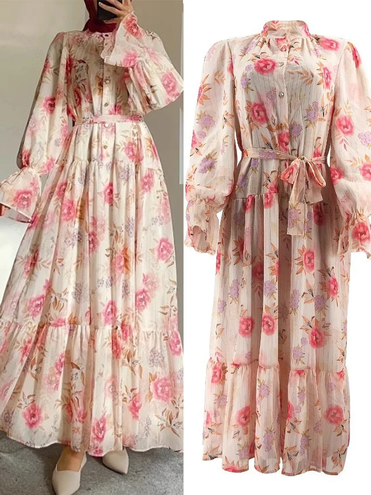 Платье Ид с цветочным узором, женское милое мусульманское платье Абая на шнуровке, Дубай, Джалабия, кафтан, ислам, марокканское платье, арабский длинный халат, Рамадан 2026
Платье Ид с цветочным узором, женское милое мусульманское платье Абая на шнуровке, Дубай, Джалабия, кафтан, ислам, марокканское платье, арабский длинный халат, Рамадан 2026