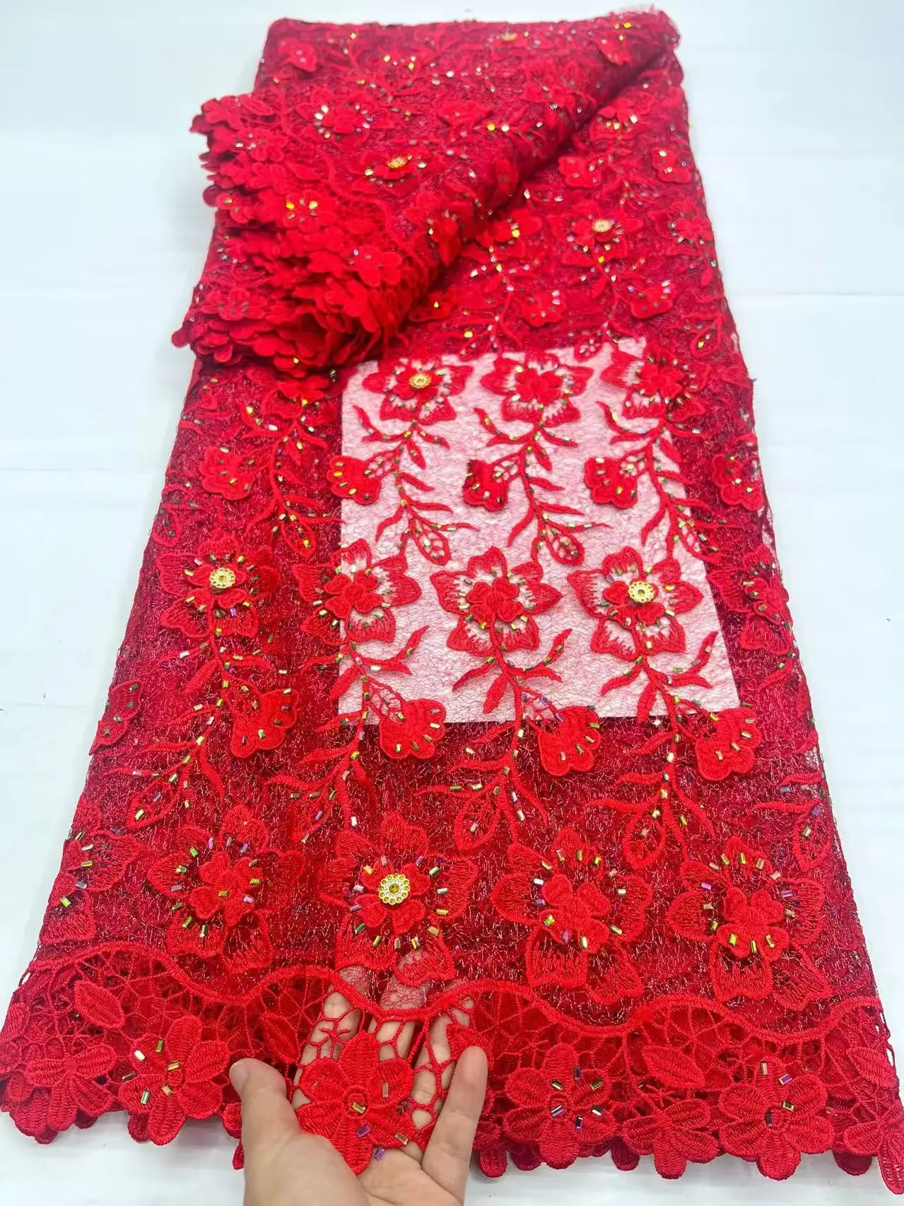 Luxury Cotton Embroidered African Guipure Cord Lace Traditional inspired Garment Women Water Soluble Fabric Occasional Wear 2026
Luxury Cotton Embroidered African Guipure Cord Lace Traditional inspired Garment Women Water Soluble Fabric Occasional Wear 2026