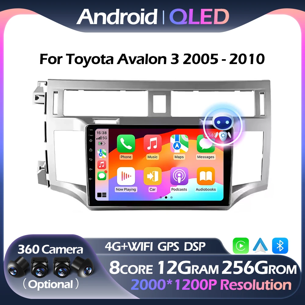 QLED 4G WIFI Car Radio For Toyota Avalon 3 2005 - 2010 Multimedia Navigation Player Android Auto CarPlay FM DSP Bluetooth
QLED 4G WIFI Car Radio For Toyota Avalon 3 2005 - 2010 Multimedia Navigation Player Android Auto CarPlay FM DSP Bluetooth