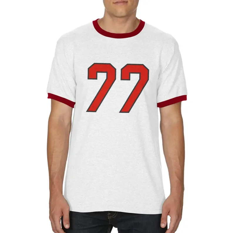 Sombr 77 Ringer tshirt Vintage Sports Style tee crewneck short sleeve tshirt men/women music fans tops
Sombr 77 Ringer tshirt Vintage Sports Style tee crewneck short sleeve tshirt men/women music fans tops