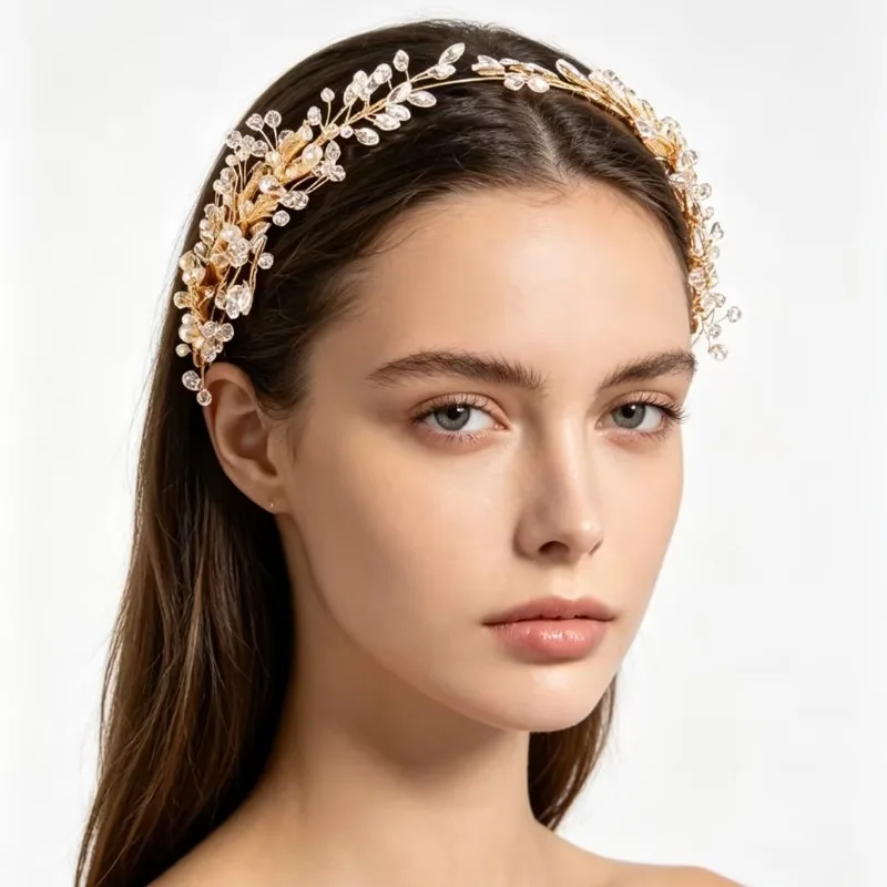 Silver Floral Bridal Hair Vine with Pearl & Crystal Flexible Wedding Headpiece for Brides Bridesmaids - Elegant Hair Accessory
Silver Floral Bridal Hair Vine with Pearl & Crystal Flexible Wedding Headpiece for Brides Bridesmaids - Elegant Hair Accessory