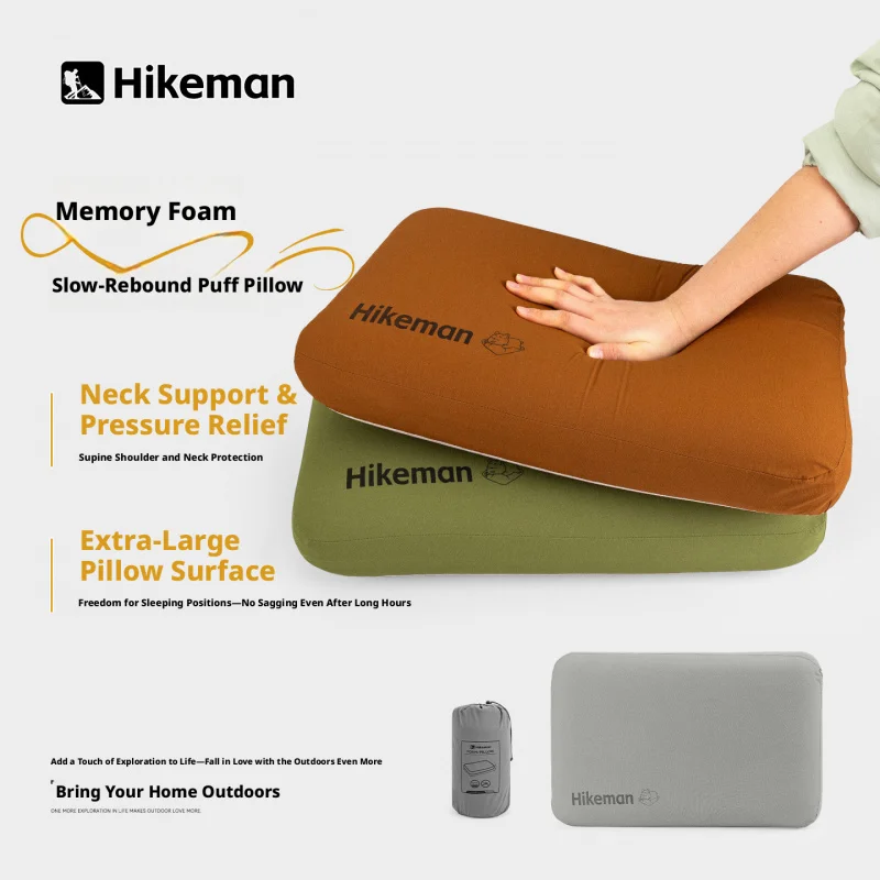 Hikeman Memory Foam Pillow Travel Business Trips Light weight Slow-Rebound Nap Pillow Side Sleepers with Neck Support
Hikeman Memory Foam Pillow Travel Business Trips Light weight Slow-Rebound Nap Pillow Side Sleepers with Neck Support