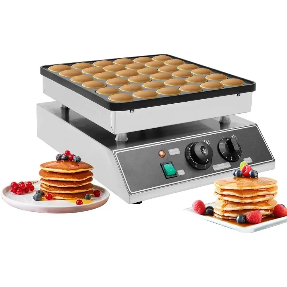 36PCS Mini Dutch Pancake Baker,Commercial Electric Wale Pancake Maker,Time and Temperature Control Mini Wale Pancake Maker Stain
36PCS Mini Dutch Pancake Baker,Commercial Electric Wale Pancake Maker,Time and Temperature Control Mini Wale Pancake Maker Stain