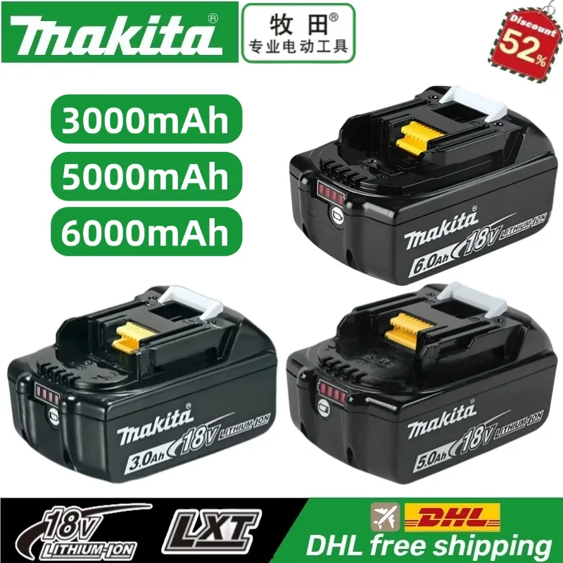 Genuine 6AH makita BL1860 18V Battery Power Tools Li-ion Replacement LXT BL1850 BL1840 for 18V Screwdriver with BMS TPCELL 18V
Genuine 6AH makita BL1860 18V Battery Power Tools Li-ion Replacement LXT BL1850 BL1840 for 18V Screwdriver with BMS TPCELL 18V