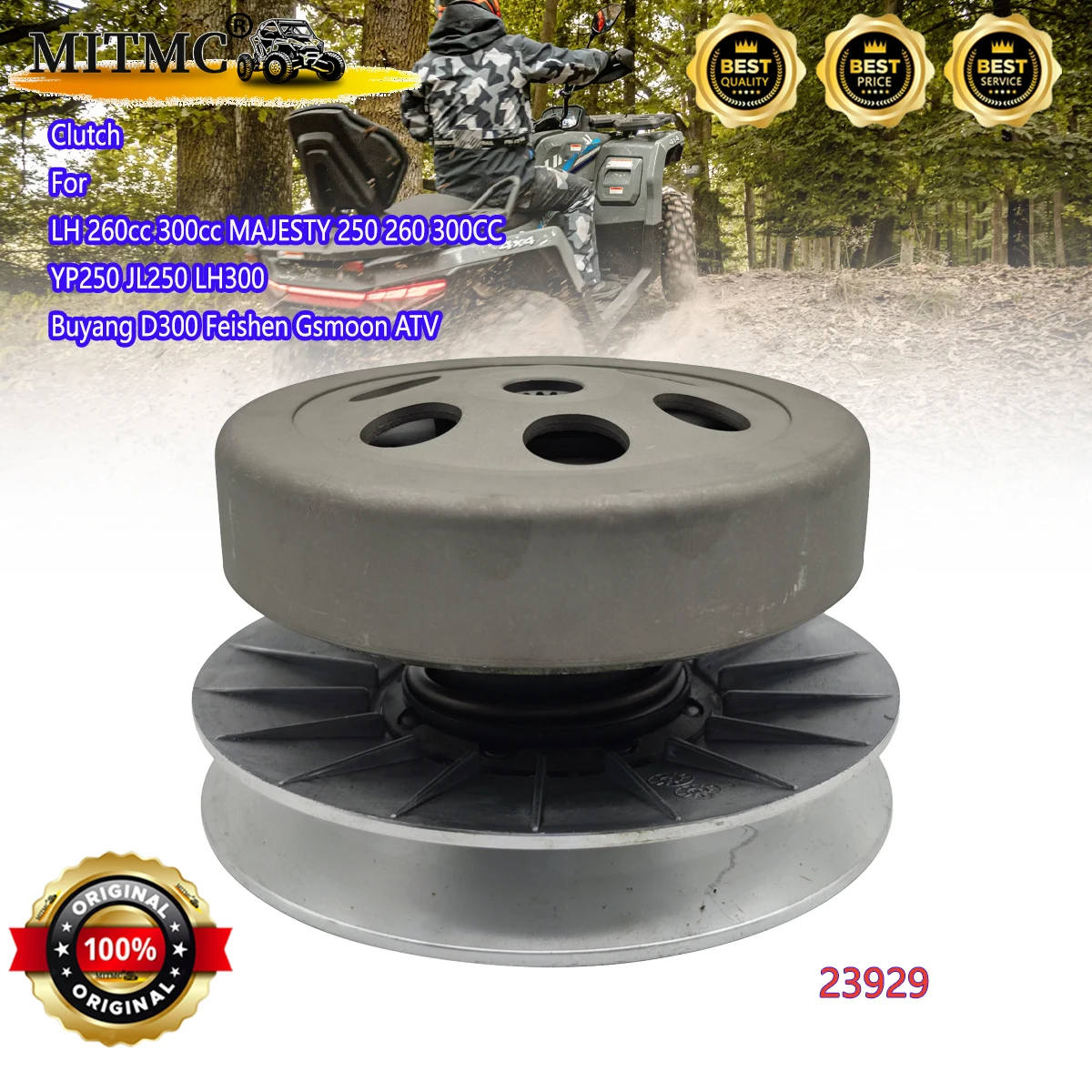 Original Clutch For LH 260cc 300cc MAJESTY 250 260 300CC YP250 JL250 LH300 Buyang D300 Feishen Gsmoon ATV Quad 23929
Original Clutch For LH 260cc 300cc MAJESTY 250 260 300CC YP250 JL250 LH300 Buyang D300 Feishen Gsmoon ATV Quad 23929