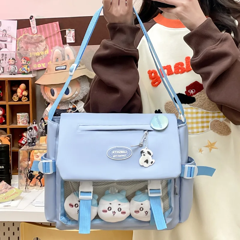 Симпатичная сумка через плечо для девочек в академическом стиле, студенческий рюкзак Instagram в японском стиле, универсальные сумки-мессенджеры большой вместимости.
Симпатичная сумка через плечо для девочек в академическом стиле, студенческий рюкзак Instagram в японском стиле, универсальные сумки-мессенджеры большой вместимости.