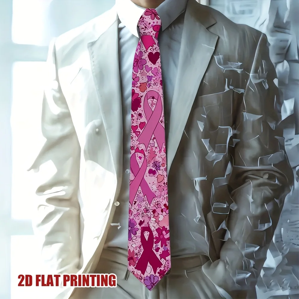 1pc Breast Cancer Blossoms Tie Pink Ribbon Floral Design High-Density Fabric Neat Finish for All-Day Comfort Holiday Party
1pc Breast Cancer Blossoms Tie Pink Ribbon Floral Design High-Density Fabric Neat Finish for All-Day Comfort Holiday Party