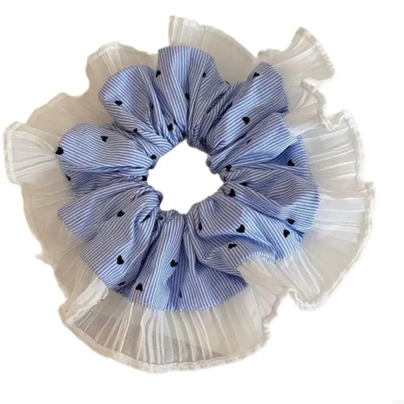 652F Stripe Heart Hair Scrunchie Women Adjustable Hair Rings Comfortable Hair Tie for Various Hair Volumes and Styles
652F Stripe Heart Hair Scrunchie Women Adjustable Hair Rings Comfortable Hair Tie for Various Hair Volumes and Styles