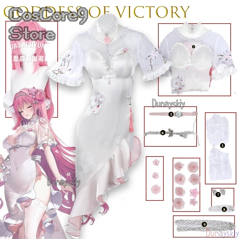 GODDESS OF VICTORY NIKKE Dorothy Косплей Qipao органов로윈 의상 Модный наряд аниме-персонажа Платье в китайском стиле Хэллоуин гаранти로 의상
GODDESS OF VICTORY NIKKE Dorothy Косплей Qipao органов로윈 의상 Модный наряд аниме-персонажа Платье в китайском стиле Хэллоуин гаранти로 의상