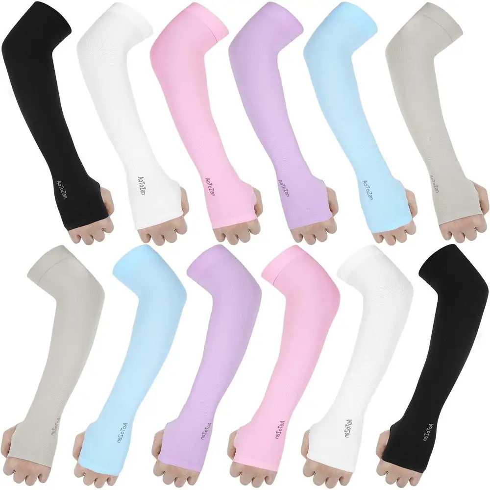 Arm Sleeves for Men and Women with UPF 50+ UV Protection and Cooling Compression for Sports, Covering Arms with Thumb Holes
Arm Sleeves for Men and Women with UPF 50+ UV Protection and Cooling Compression for Sports, Covering Arms with Thumb Holes