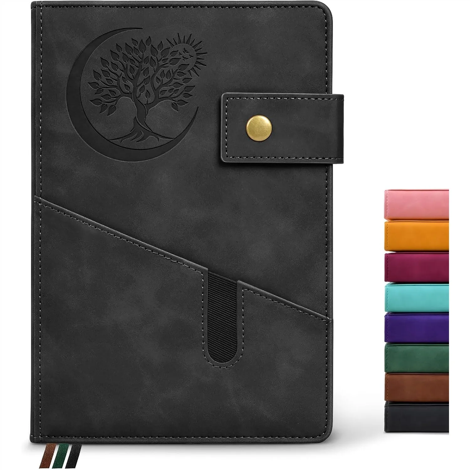 A5 Hardcover Leather Blank Journal Notebook 200 Pages Thick Paper Unlined Sketchbook for Drawing Writing 5.9"x8.4" Plain Notebook Black
A5 Hardcover Leather Blank Journal Notebook 200 Pages Thick Paper Unlined Sketchbook for Drawing Writing 5.9"x8.4" Plain Notebook Black