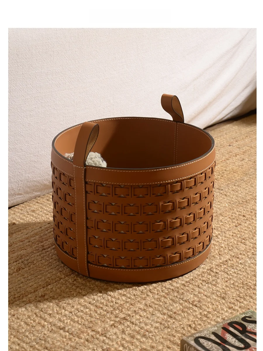 Oakliving Luxury Leather Storage Basket Portable Home Use Laundry Basket Toy Storage Basket Durable Household Organizer
Oakliving Luxury Leather Storage Basket Portable Home Use Laundry Basket Toy Storage Basket Durable Household Organizer