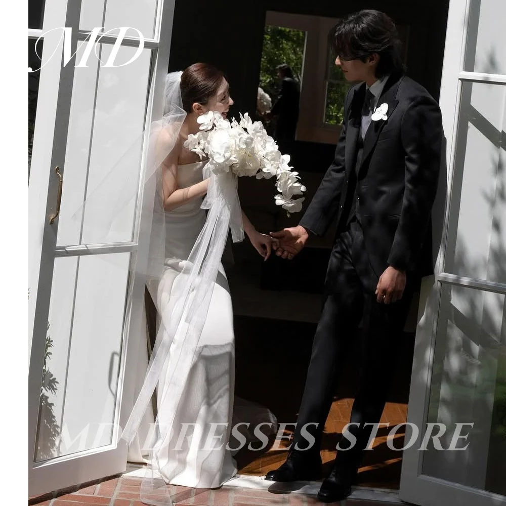 MD Simple White A-line Wedding Dresses For Woman High Slit Sleeveless Korea Photo shooting 웨딩드레스 Customized Garden Bride Gowns
MD Simple White A-line Wedding Dresses For Woman High Slit Sleeveless Korea Photo shooting 웨딩드레스 Customized Garden Bride Gowns
