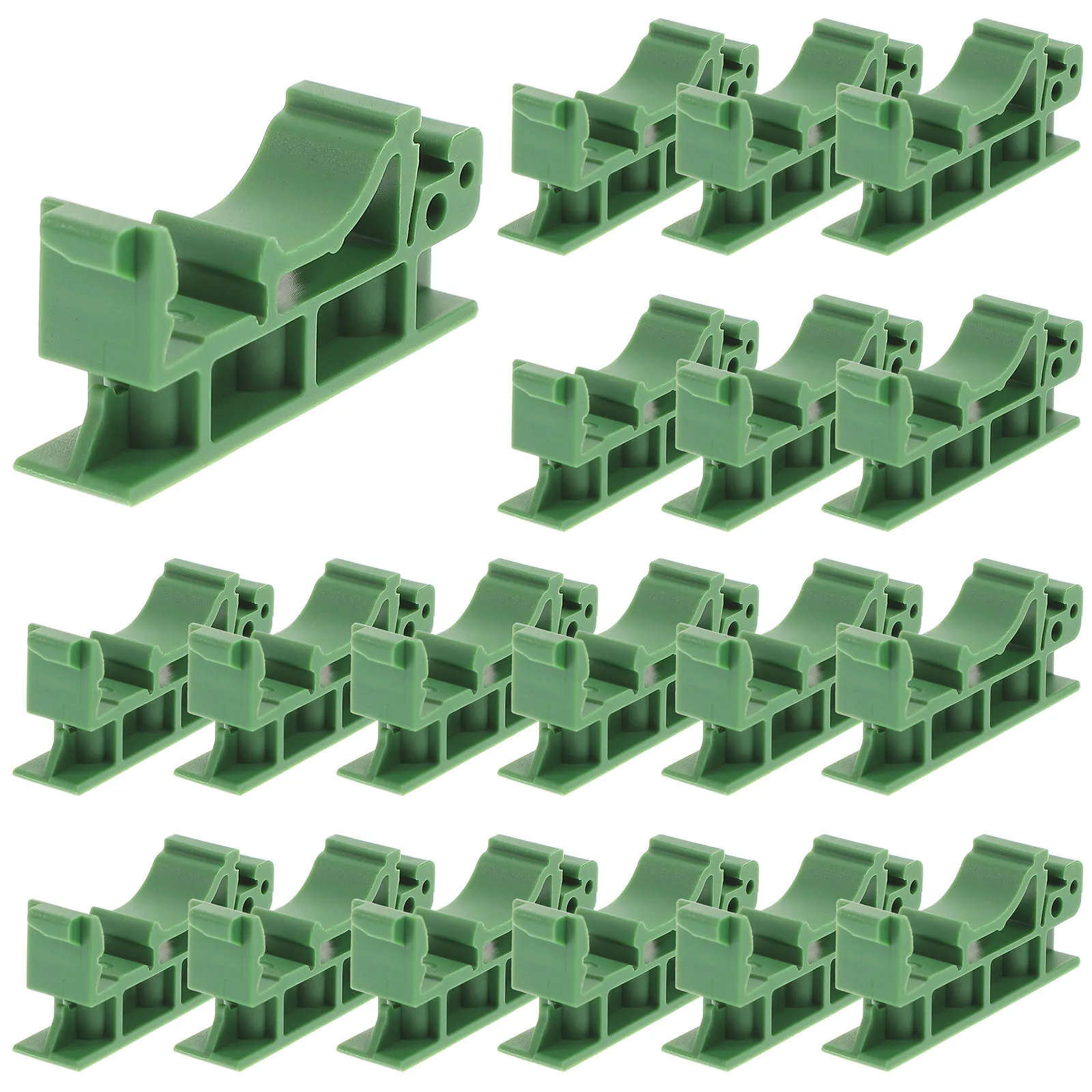 20 Pcs Green Nylon Din Rail Mounting Brackets for Circuit Board Holder Low Voltage Connector PCB Adapter with Screws
20 Pcs Green Nylon Din Rail Mounting Brackets for Circuit Board Holder Low Voltage Connector PCB Adapter with Screws