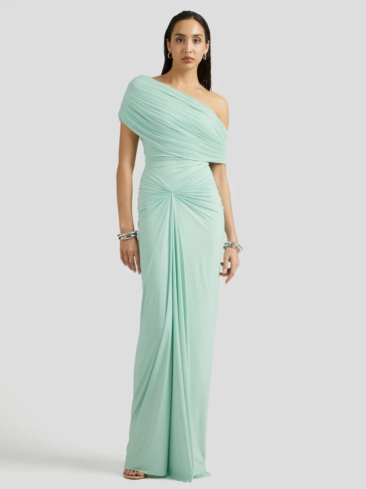 Sexy Off The Shoulder Pleated Long Dress Women One Shoulder Folds Bodycon Dresses Elegant Evening Party Cocktail Gowns
Sexy Off The Shoulder Pleated Long Dress Women One Shoulder Folds Bodycon Dresses Elegant Evening Party Cocktail Gowns