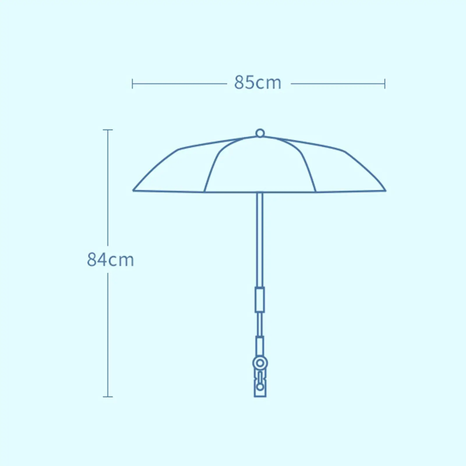 Universal Rain Protection Baby Pram Umbrella Adjustable Waterproof Infant Stroller Cover Parasol
Universal Rain Protection Baby Pram Umbrella Adjustable Waterproof Infant Stroller Cover Parasol