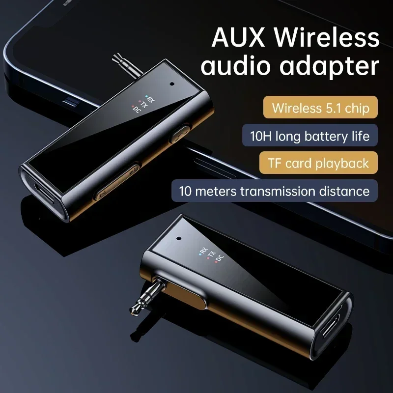 Wireless Bluetooth Transmitter Receiver 2 in 1 Wireless Adapter 3.5mm Jack Audio AUX Adapter For Car Audio Music Aux Handsfree
Wireless Bluetooth Transmitter Receiver 2 in 1 Wireless Adapter 3.5mm Jack Audio AUX Adapter For Car Audio Music Aux Handsfree