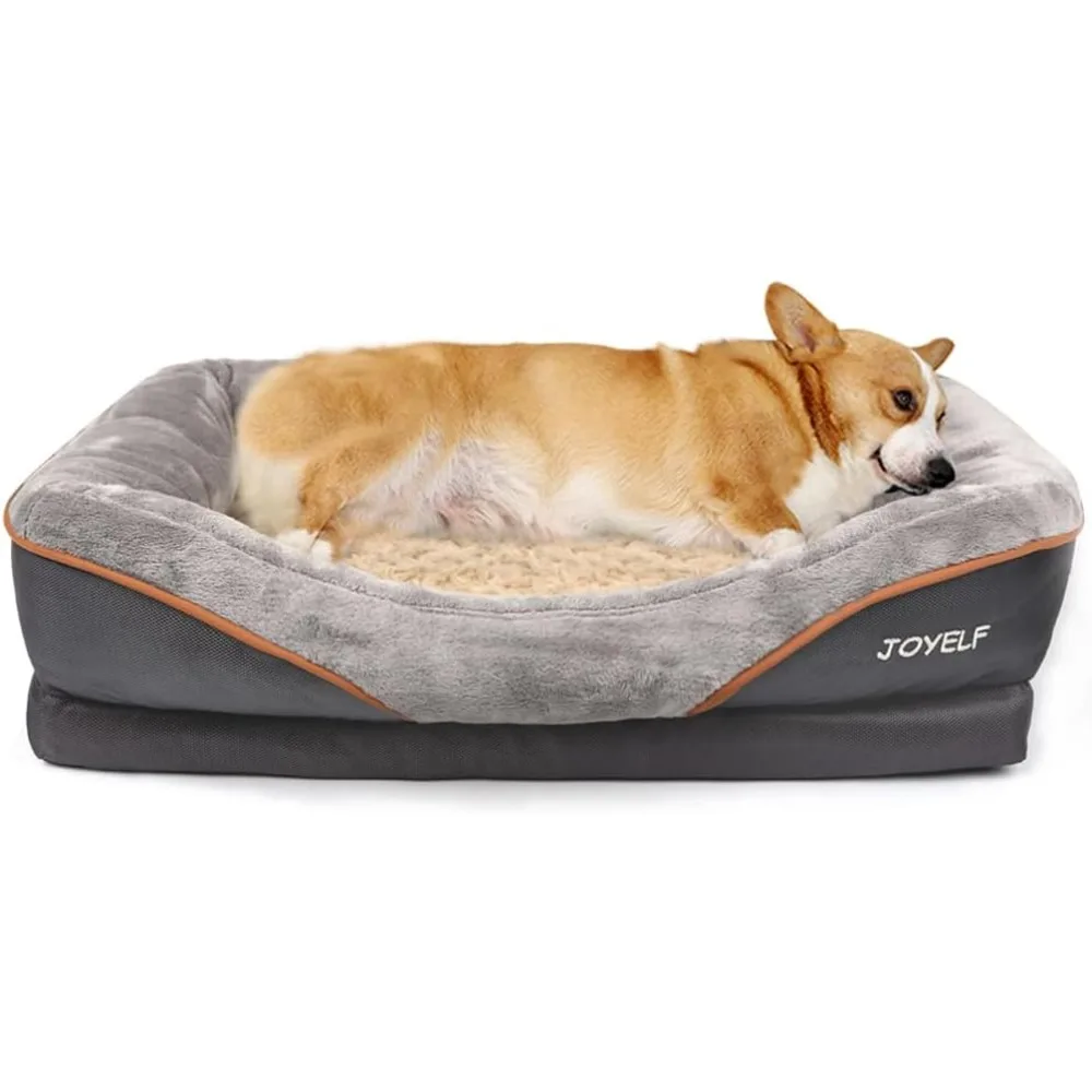 Medium Memory Foam Dog Bed Orthopedic Dog Bed & Sofa with Removable Washable Cover and Squeaker Toy as Gift
Medium Memory Foam Dog Bed Orthopedic Dog Bed & Sofa with Removable Washable Cover and Squeaker Toy as Gift