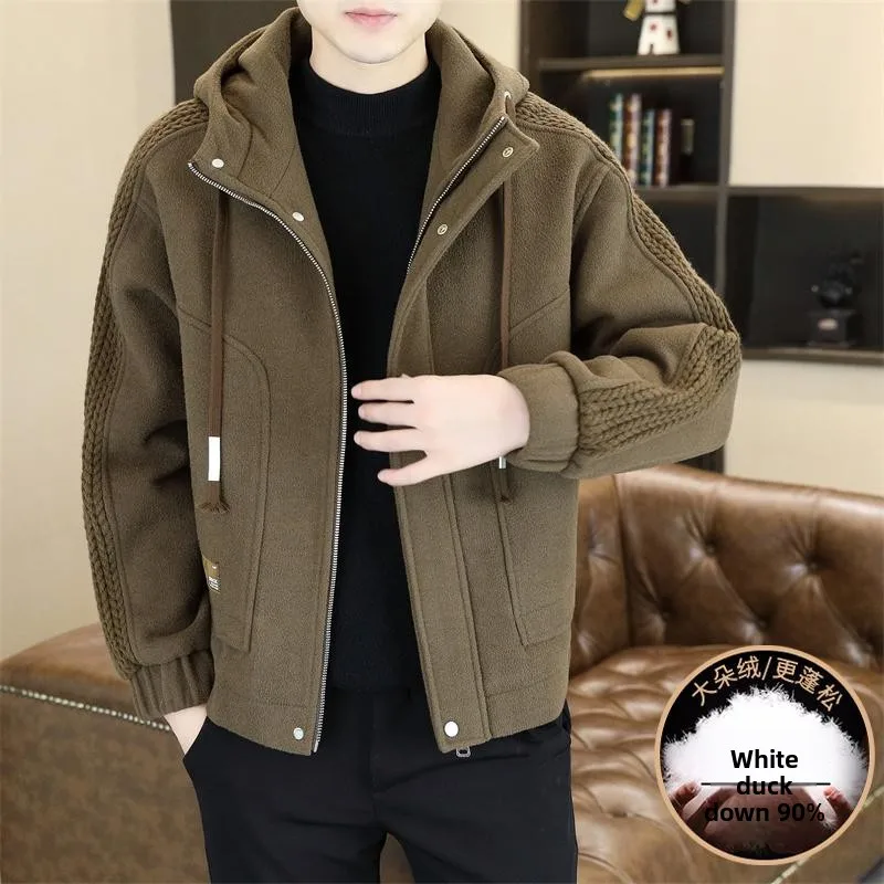 Men's Winter ort Puffer Jaet Casual Warm Woolen Coat Loose Fit Zipper Decorated Faionable Urban Sle Youthful Windbreaker
Men's Winter ort Puffer Jaet Casual Warm Woolen Coat Loose Fit Zipper Decorated Faionable Urban Sle Youthful Windbreaker