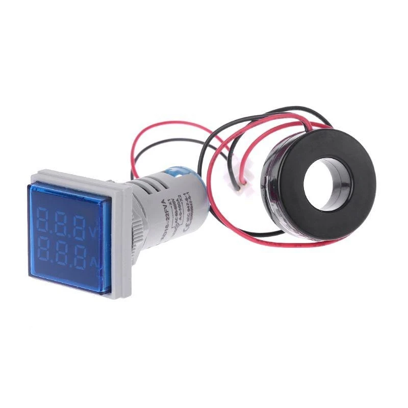 Y1UD LED Display Voltmeter LED Digital Tester Current Detector Square 22mm Dual Display Panel Voltmeter Ammeter
Y1UD LED Display Voltmeter LED Digital Tester Current Detector Square 22mm Dual Display Panel Voltmeter Ammeter