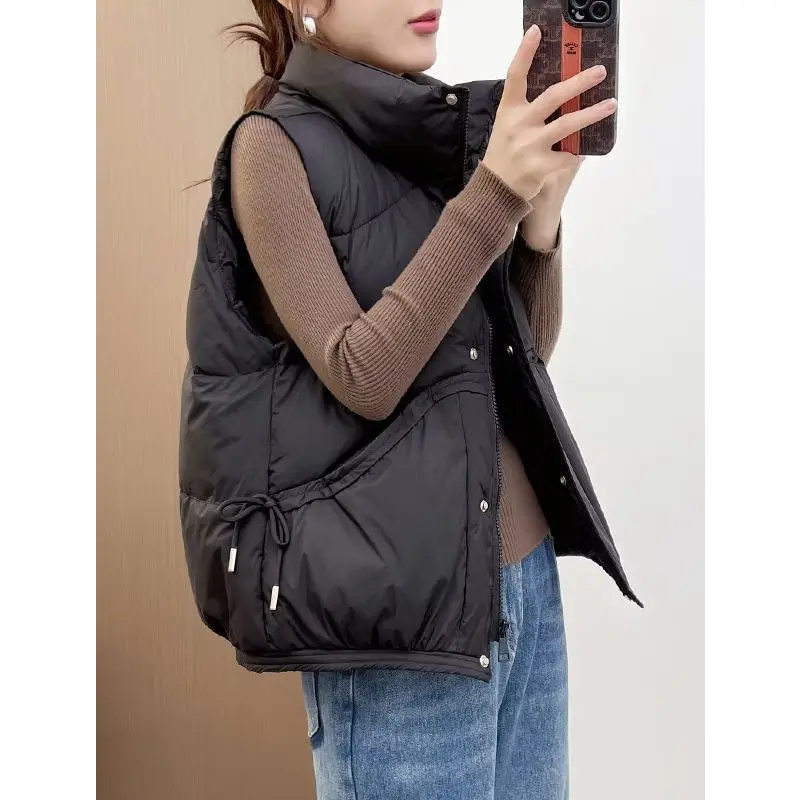 2024 New Models Solid Color Commuting Loose And Thickened Down Vest The Autumn Stand-Up Collar Versatile Tops
2024 New Models Solid Color Commuting Loose And Thickened Down Vest The Autumn Stand-Up Collar Versatile Tops