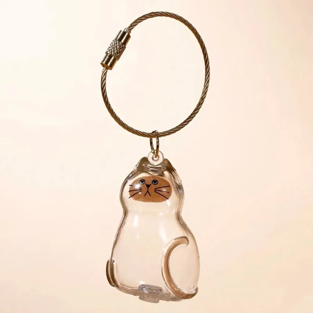 Small Ornaments Cat Fur Storage Pendant Transparent Container Handmade Design Stylish Keychain DIY Accessories Cute Cat Shaped
Small Ornaments Cat Fur Storage Pendant Transparent Container Handmade Design Stylish Keychain DIY Accessories Cute Cat Shaped