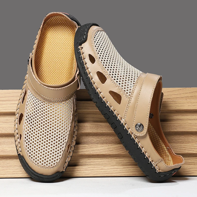 Summer Men Sandals Genuine Leather Mens Casual Shoes Outdoor Men Leather Sandals for Men Beach Shoes Roman mens Shoes
Summer Men Sandals Genuine Leather Mens Casual Shoes Outdoor Men Leather Sandals for Men Beach Shoes Roman mens Shoes