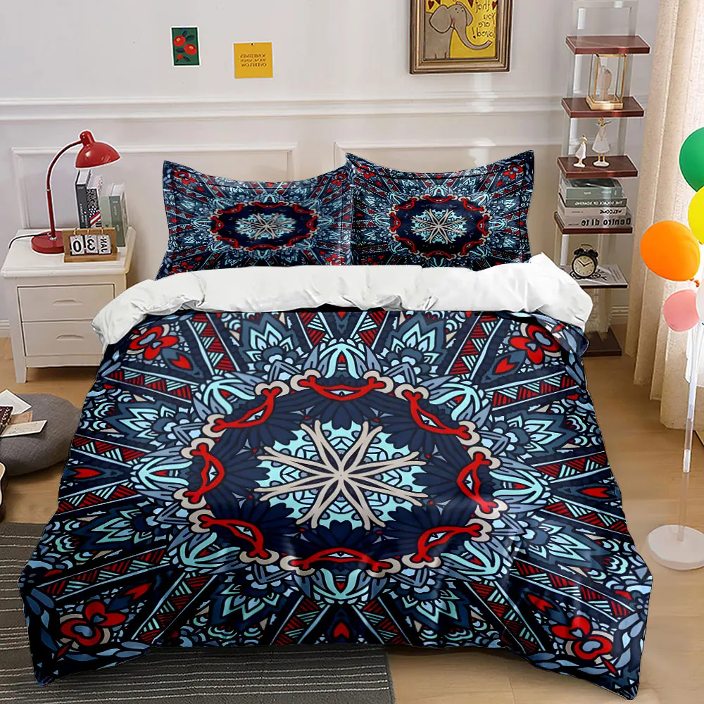 Intricate Symmetrical Blue Pattern Print Soft Comfortable Duvet Cover Bedding Set Included 1*Duvet Cover 2*Pillowcases
Intricate Symmetrical Blue Pattern Print Soft Comfortable Duvet Cover Bedding Set Included 1*Duvet Cover 2*Pillowcases