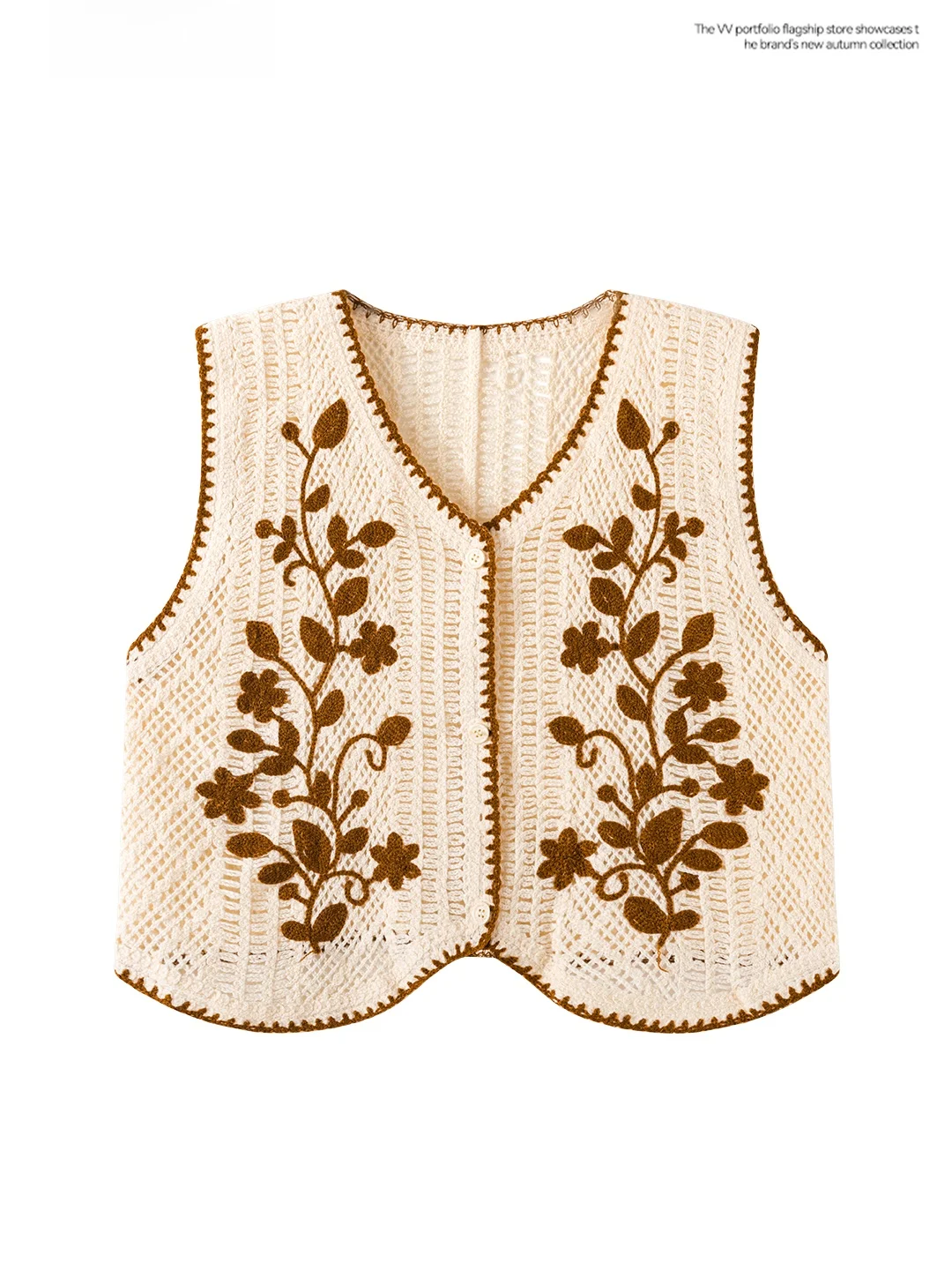 Red V-Neck Knitted Embroidered Sleeveless Work-Style Tank Top Women Outerwear Layering Hollow out Tank Top Autumn Fashion
Red V-Neck Knitted Embroidered Sleeveless Work-Style Tank Top Women Outerwear Layering Hollow out Tank Top Autumn Fashion