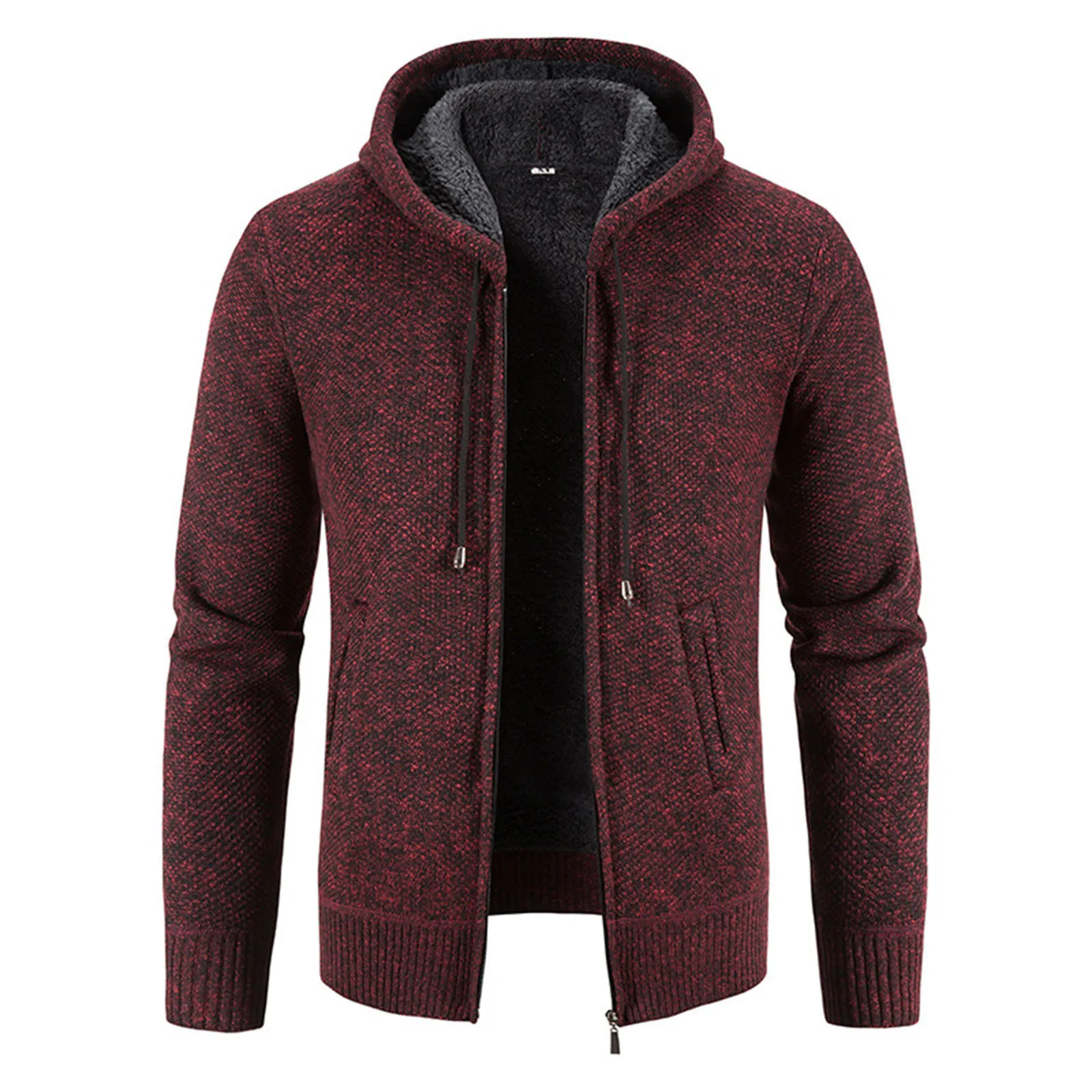 Men's Fleece Lined Thickened Hooded Knitwear Outerwear Fashionable Warm Casual Sweater Winter Season Cardigan Casual Jacket
Men's Fleece Lined Thickened Hooded Knitwear Outerwear Fashionable Warm Casual Sweater Winter Season Cardigan Casual Jacket