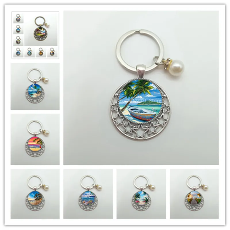 Beautiful beach keychain Maldives scenery keychain ocean landscape charm keychain beach coconut tree relax gift travel jewelry
Beautiful beach keychain Maldives scenery keychain ocean landscape charm keychain beach coconut tree relax gift travel jewelry