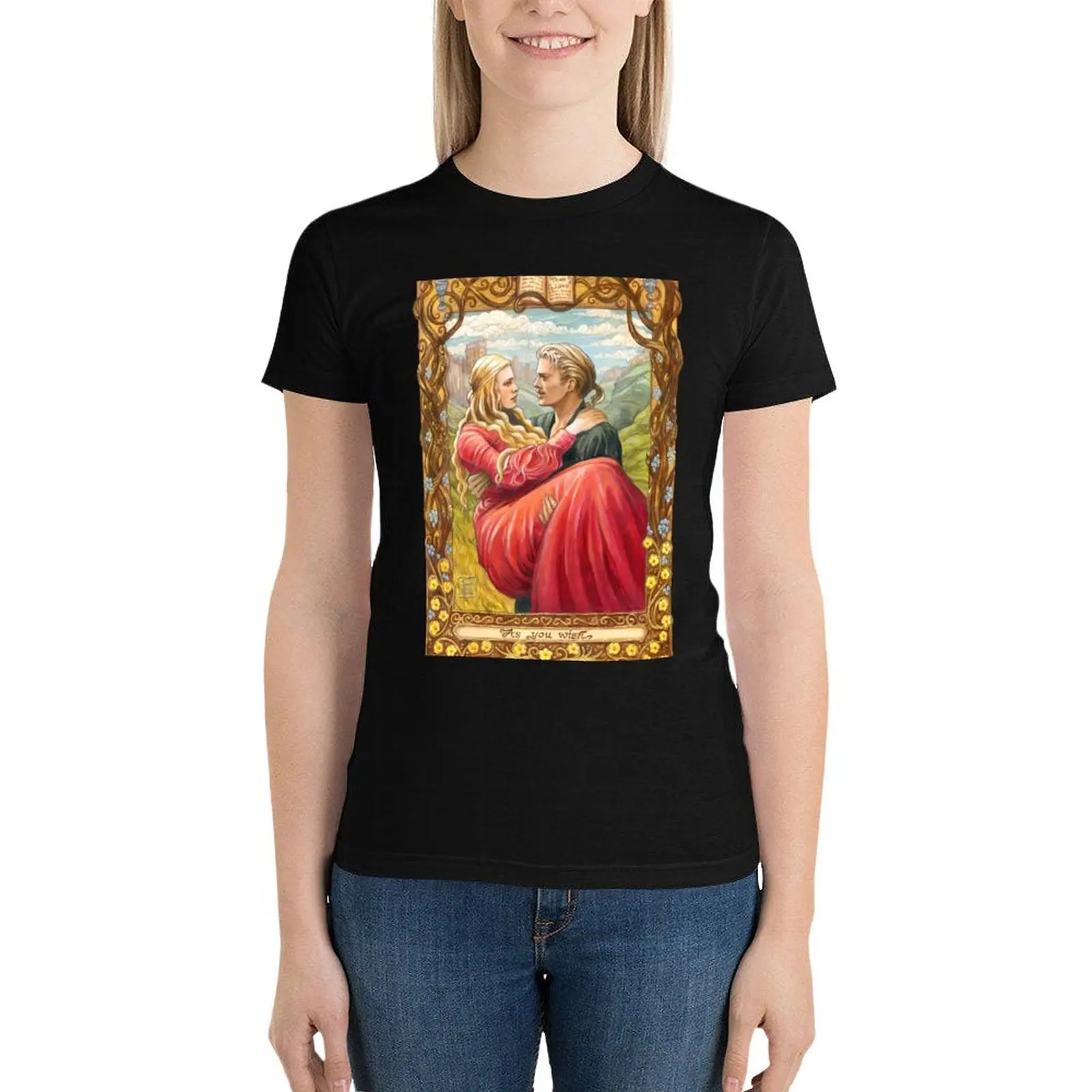 Princess Bride T-Shirt graphics tops aesthetic clothes cute clothes funny t shirts for Women
Princess Bride T-Shirt graphics tops aesthetic clothes cute clothes funny t shirts for Women