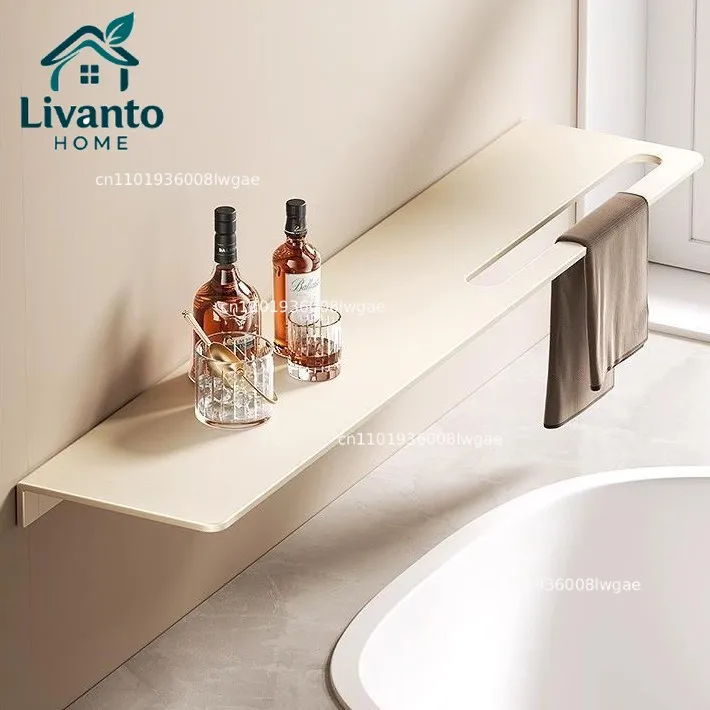 Cream white, no punching, bathroom towel rack, space aluminum bathroom shower storage, bathroom tray shelf
Cream white, no punching, bathroom towel rack, space aluminum bathroom shower storage, bathroom tray shelf