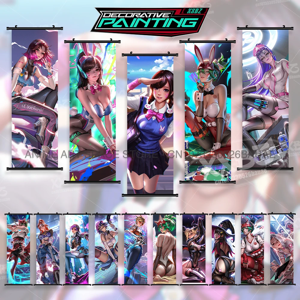 Overwatch Hanging Painting Orisa Home Decoration First-Person Shooter Game Poster D.Va Wall Art Mercy Scroll Picture Wallpaper
Overwatch Hanging Painting Orisa Home Decoration First-Person Shooter Game Poster D.Va Wall Art Mercy Scroll Picture Wallpaper