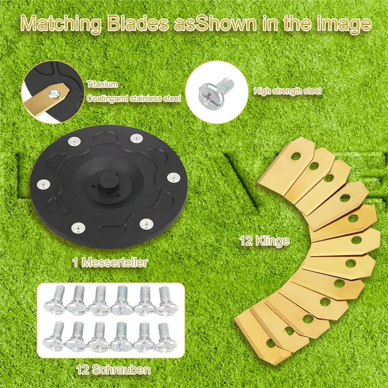 A23P Robust Lawnmower Tuning Blade Plate For Navimow I105E Cutting Disc Set Replace Cutting Blade
A23P Robust Lawnmower Tuning Blade Plate For Navimow I105E Cutting Disc Set Replace Cutting Blade