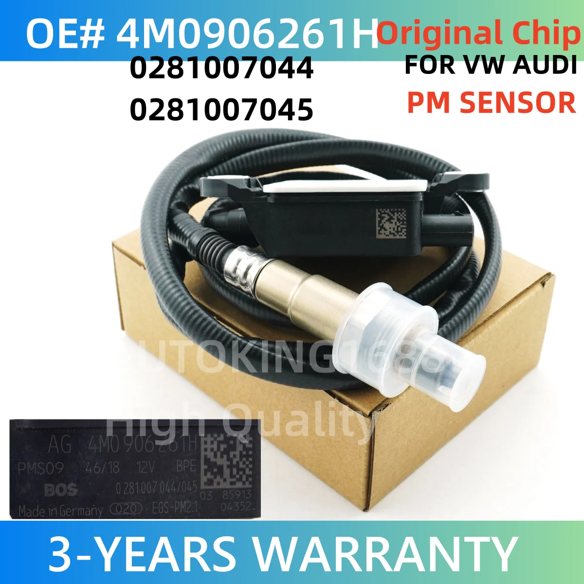 4M0906261H 0281007044 0281007045 High Quality NEW PM Particulate Matter Sensor for VW Touareg Audi Q7 Q8
4M0906261H 0281007044 0281007045 High Quality NEW PM Particulate Matter Sensor for VW Touareg Audi Q7 Q8