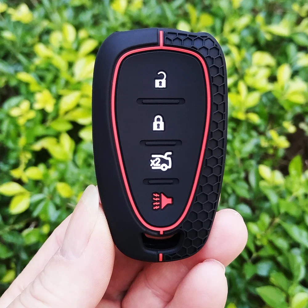 New 4 Buttons Silicone Car Key Case Cover Fob For Chevrolet 2017-2019 Chevy Malibu Camaro Cruze Traverse Sonic Volt Bolt Equinox
New 4 Buttons Silicone Car Key Case Cover Fob For Chevrolet 2017-2019 Chevy Malibu Camaro Cruze Traverse Sonic Volt Bolt Equinox
