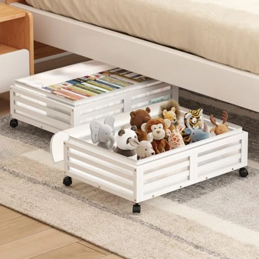 Under Bed Storage Containers With Whees - 2 Pcs Baboo Wood Roing Underbed Shoe Storage Bins With Dust Bags for Cothes Bankets,
Under Bed Storage Containers With Whees - 2 Pcs Baboo Wood Roing Underbed Shoe Storage Bins With Dust Bags for Cothes Bankets,
