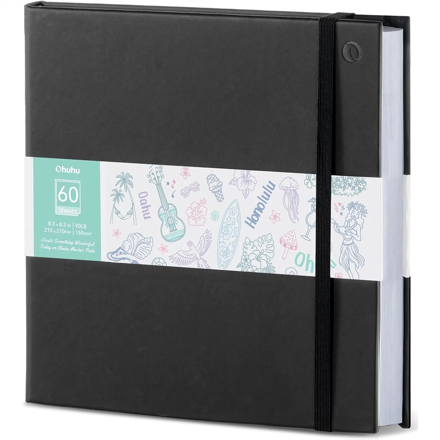 Double-Sided Marker Pad Art Sketchbook Bleedproof 8.3x8.3" 90lb 150gsm 60 Sheets 120 Pages Hardcover Drawing Paper for Alcohol
Double-Sided Marker Pad Art Sketchbook Bleedproof 8.3x8.3" 90lb 150gsm 60 Sheets 120 Pages Hardcover Drawing Paper for Alcohol