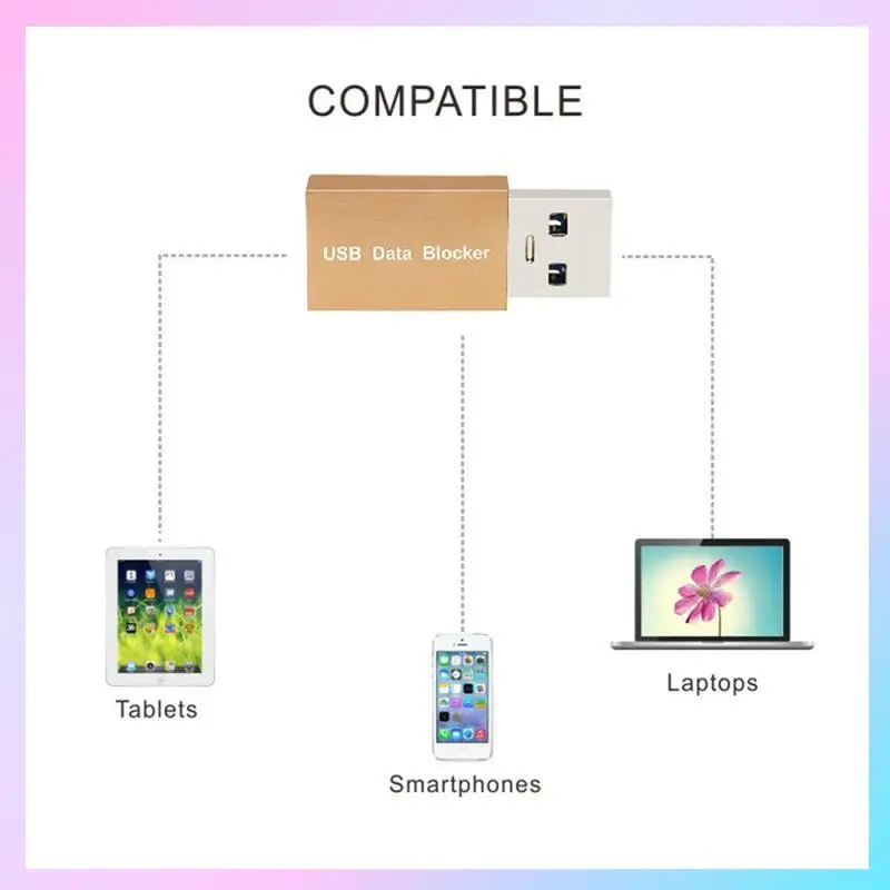 AB25-5PCS USB Data Blocker Charge-Only USB Blocker Adapter For Blocking Data Sync Protect Against Juice Jacking
AB25-5PCS USB Data Blocker Charge-Only USB Blocker Adapter For Blocking Data Sync Protect Against Juice Jacking
